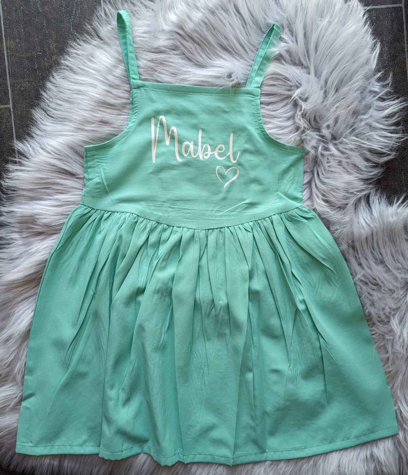 Kids personalised strappy summer dress - various colours