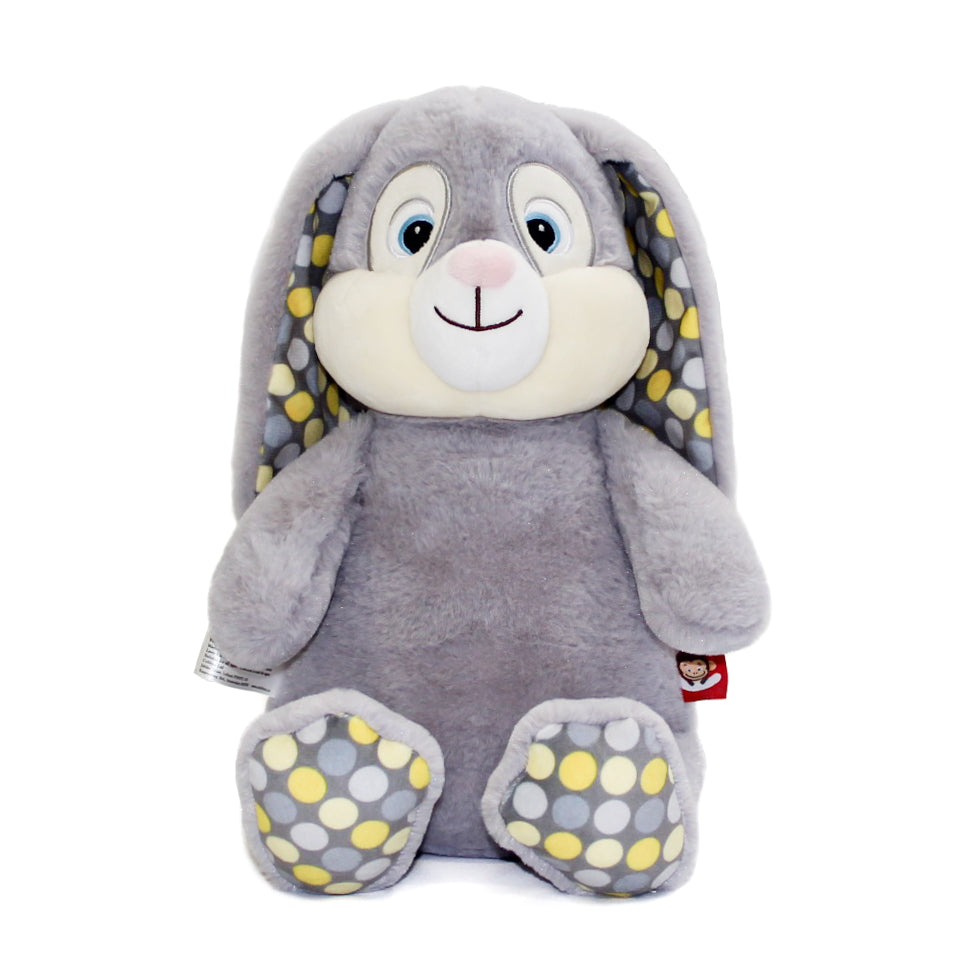 Grey Clovis Brampton personalised bunny rabbit teddy