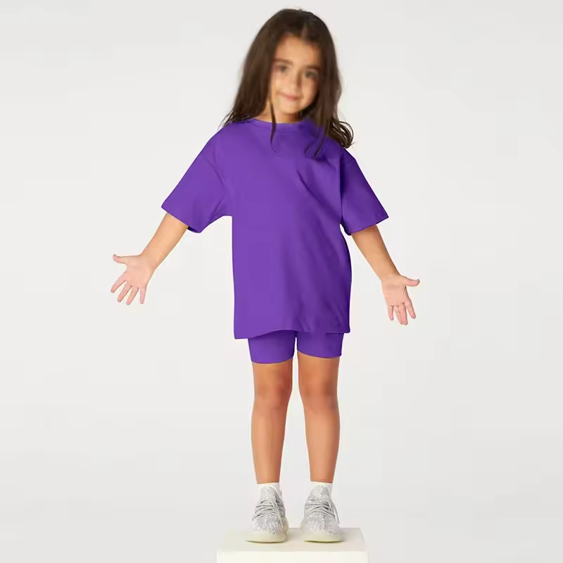 D4 Kids Personalised Cycle short summer t-shirt set