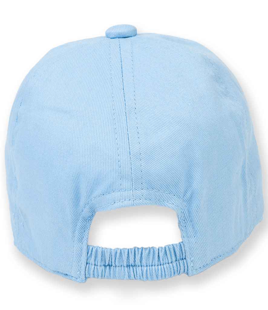 Toddler personalised elasticated cap - choose your colour