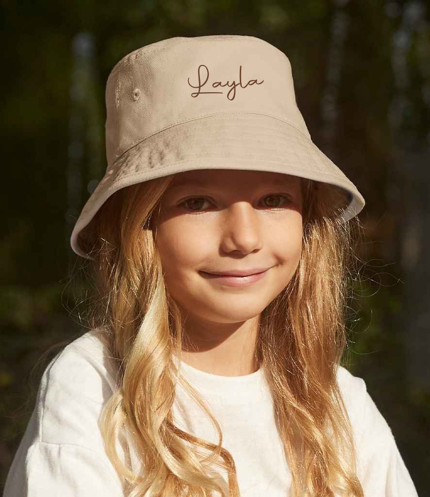 Personalised Bucket Hat - Beige
