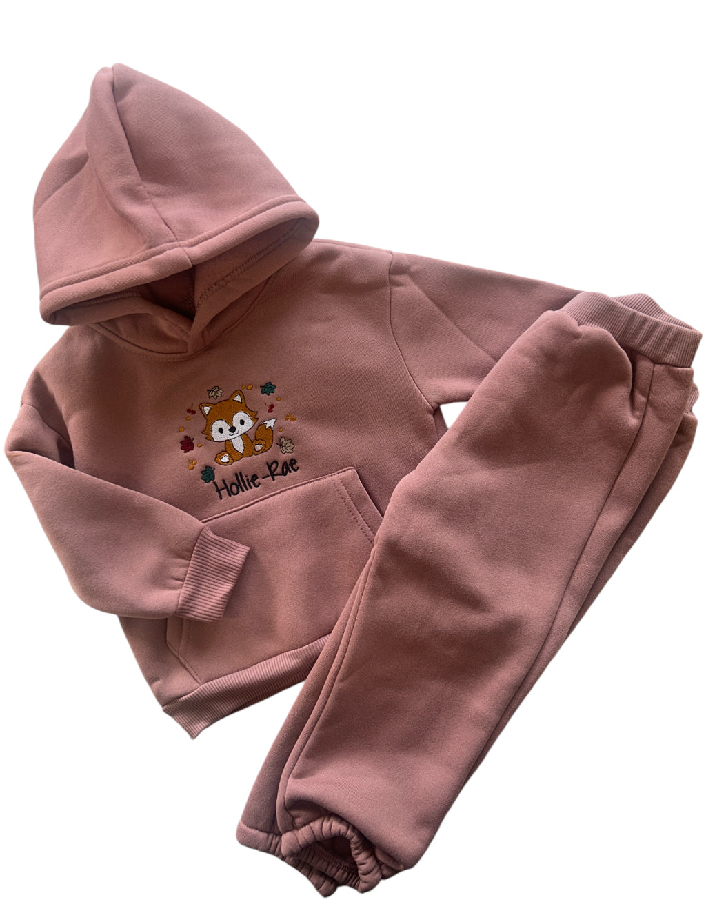 Hoodie tracksuit personalised Autumn Fox design set