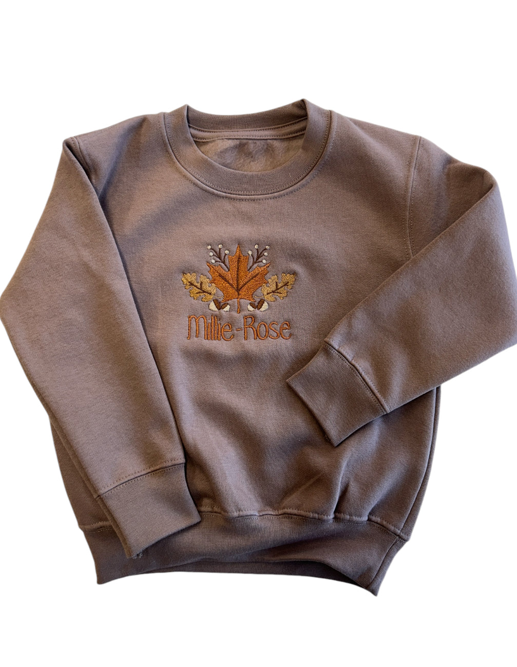 Leaves in Autumn Kids personalised sweater