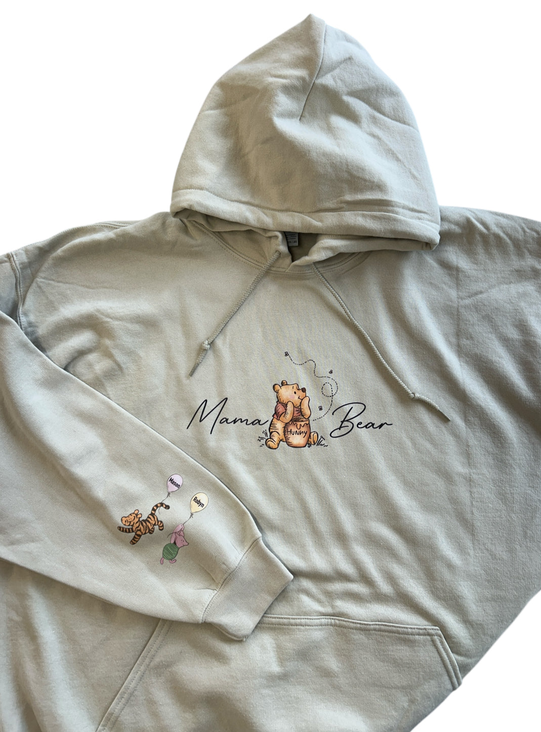 Adults Winnie the Pooh Personalised "Mummy Bear" Hoodie