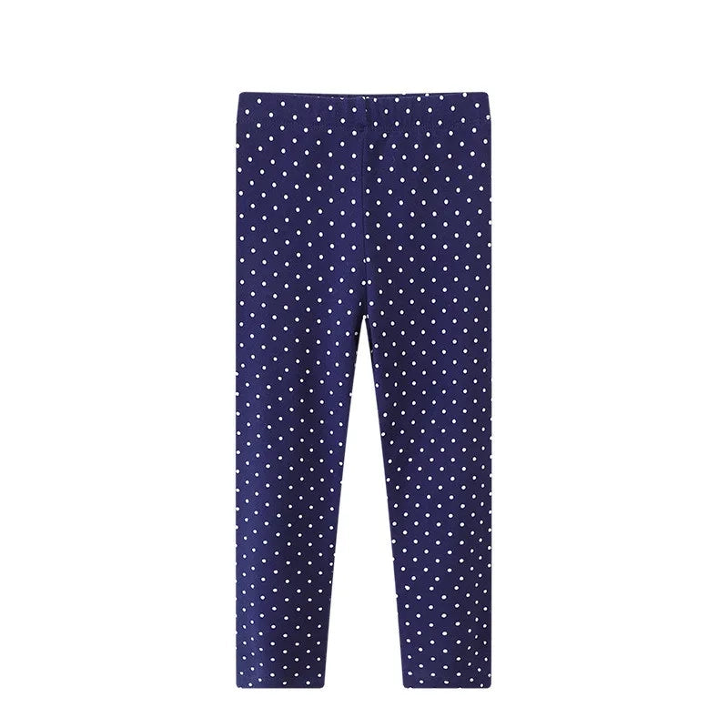 Navy Spotty leggings - By From The Stork