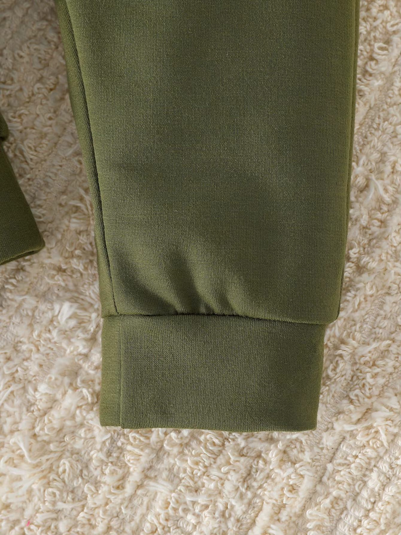 Sweater Tracksuit set khaki/white personalised kids name