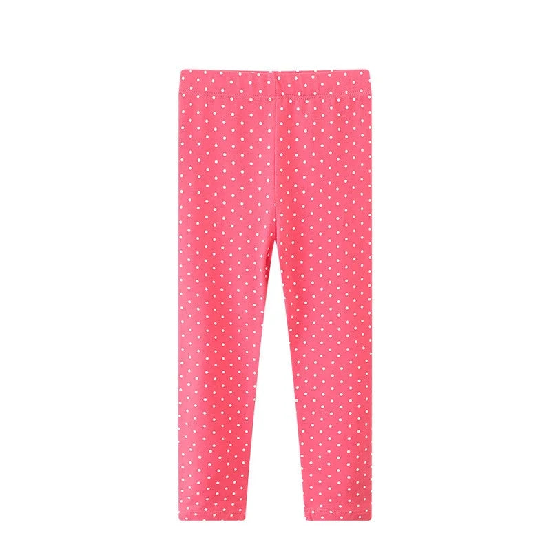 Hot Pink Polka leggings - By From The Stork