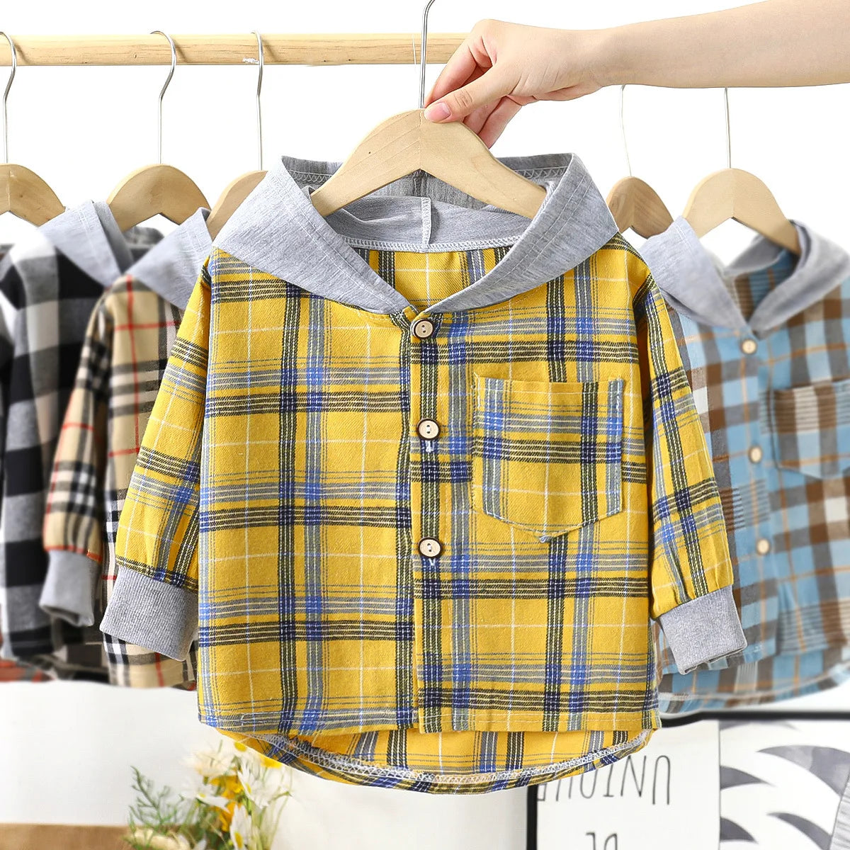 Plaid Personalised Long Sleeve Shirt / Jacket