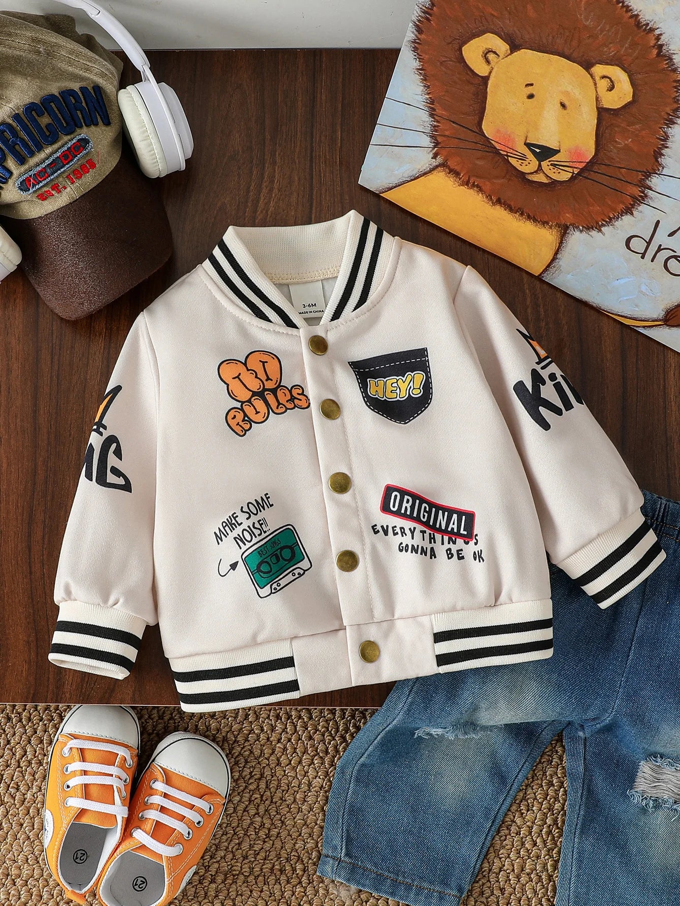 Personalised Boys Varsity Style Jacket