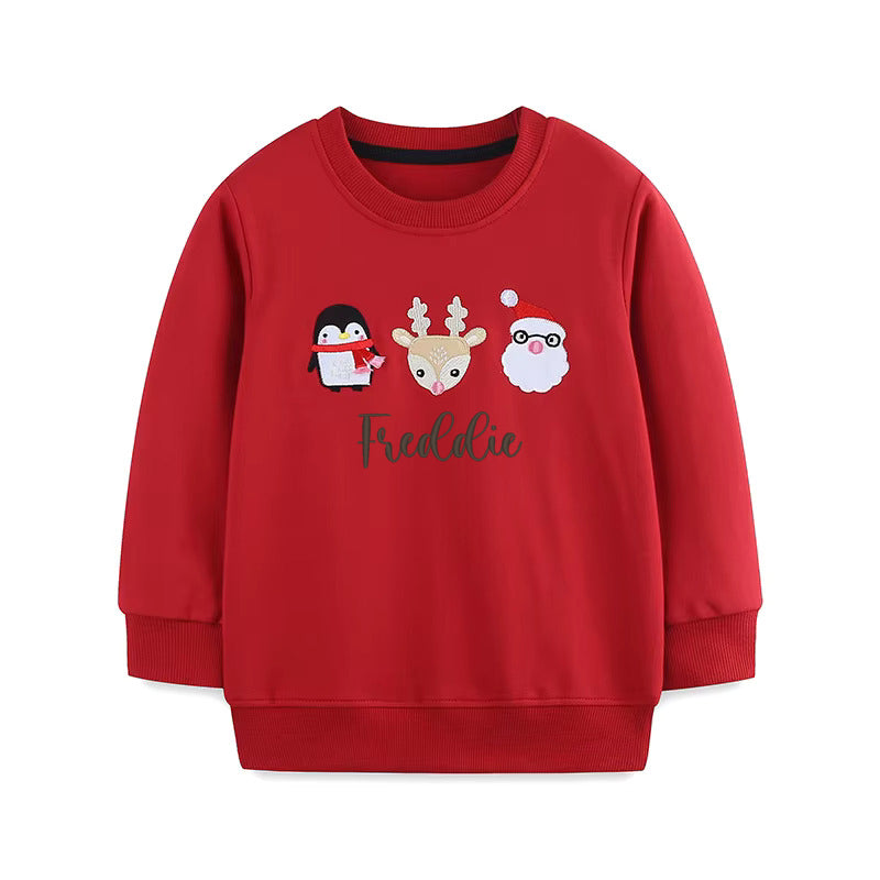 Christmas Trio Christmas personalised kids sweater