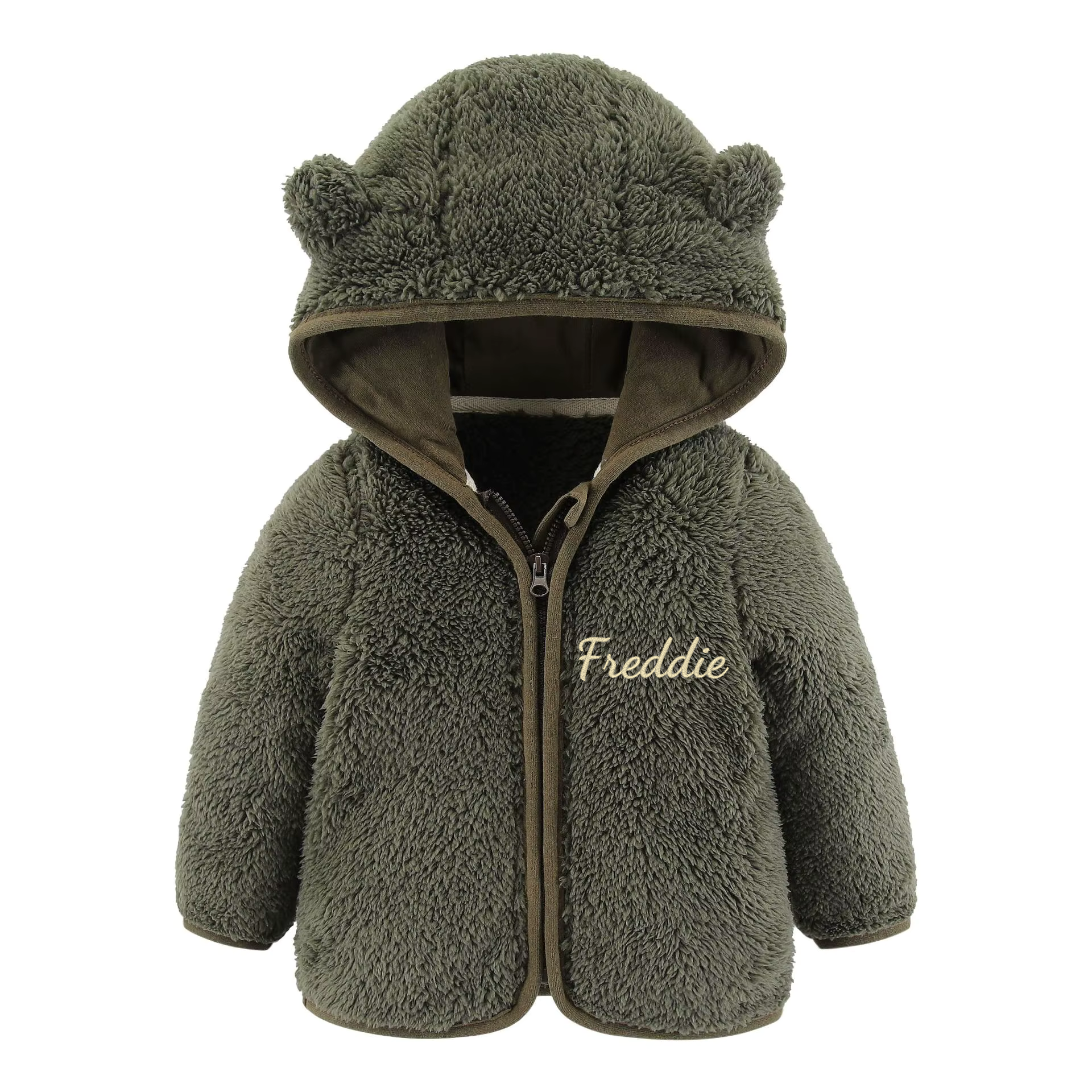 Baby Bear personalised teddy hooded coat jacket