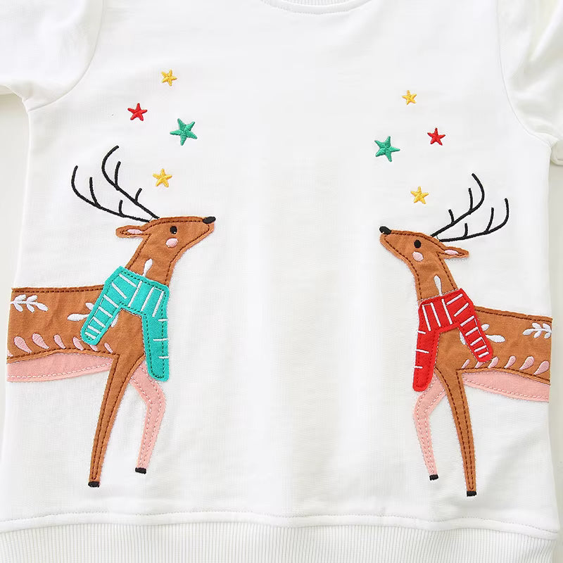kids personalised christmas sweater reindeer