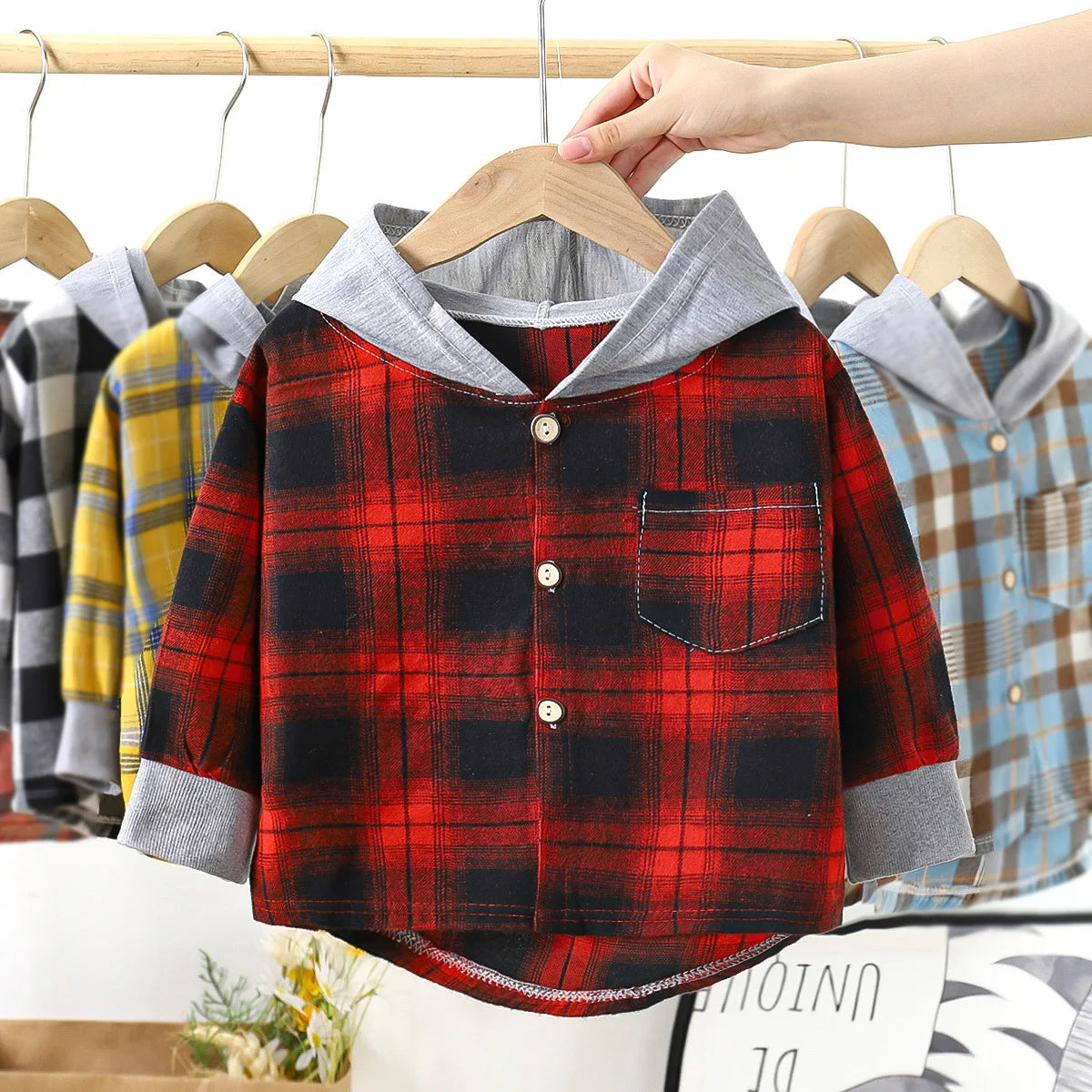 Plaid Personalised Long Sleeve Shirt / Jacket
