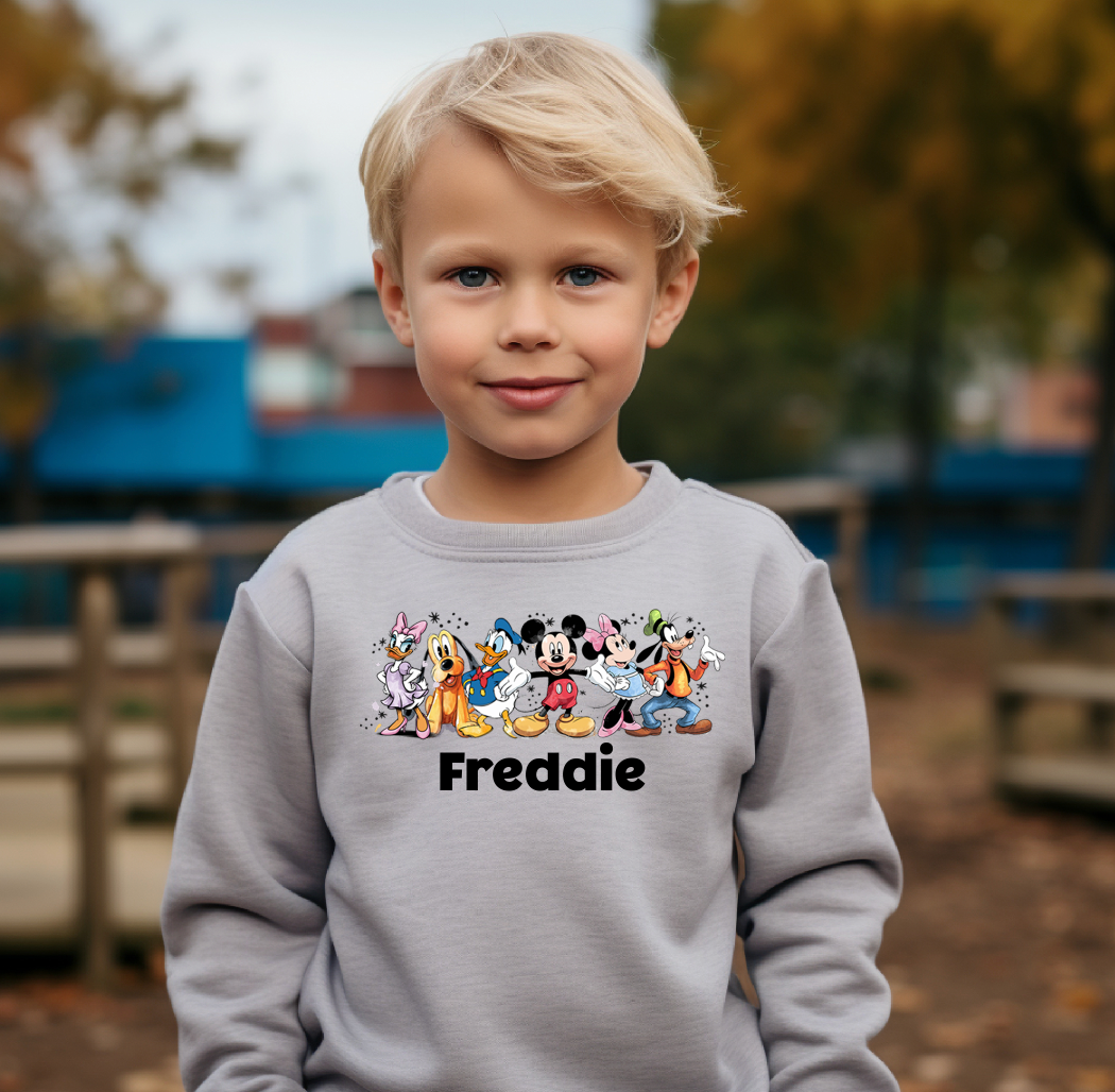 Mouse & Friends personalised Disneyland Adventure sweater