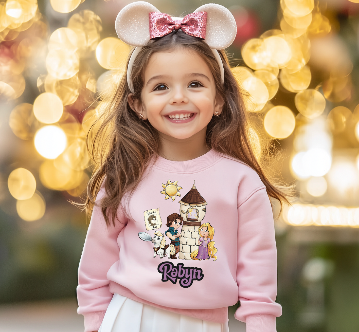Rapunzel personalised Disneyland Adventure sweater