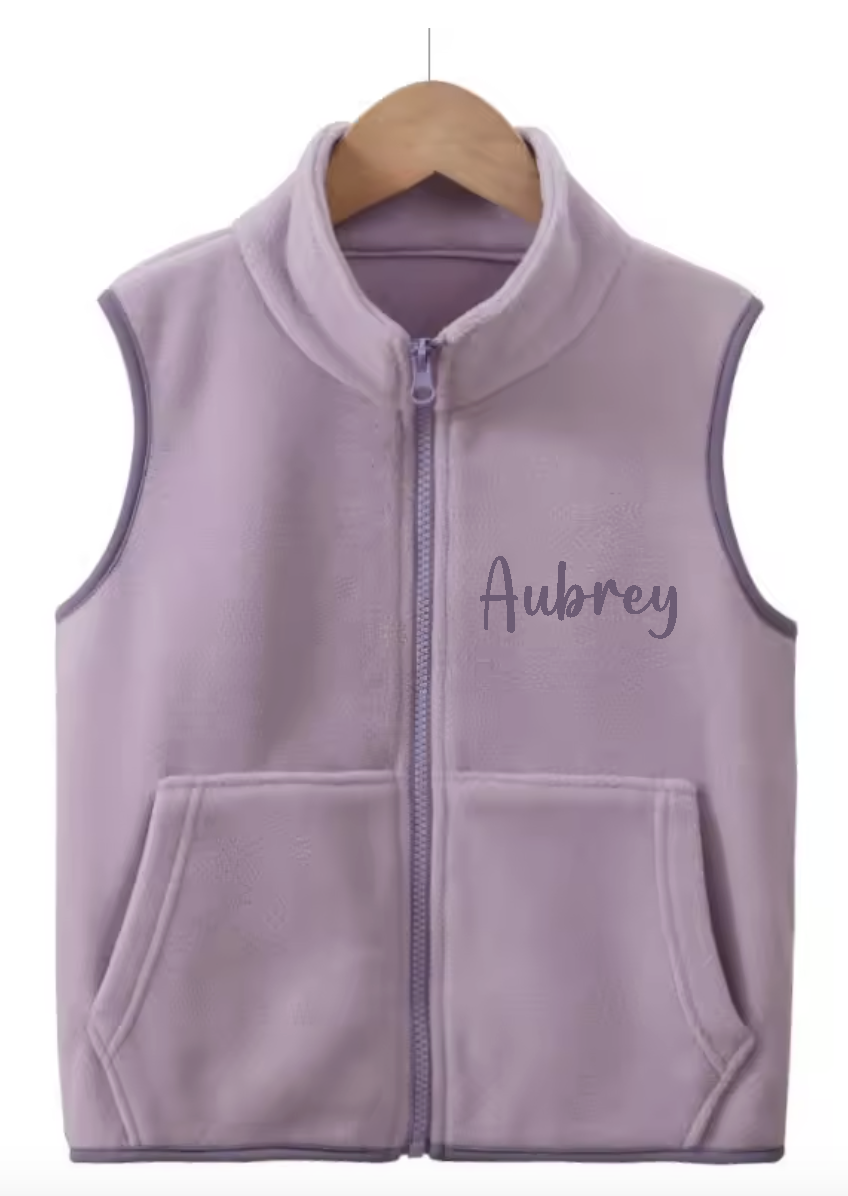 The Ellery Children’s personalised Fleece Gilet