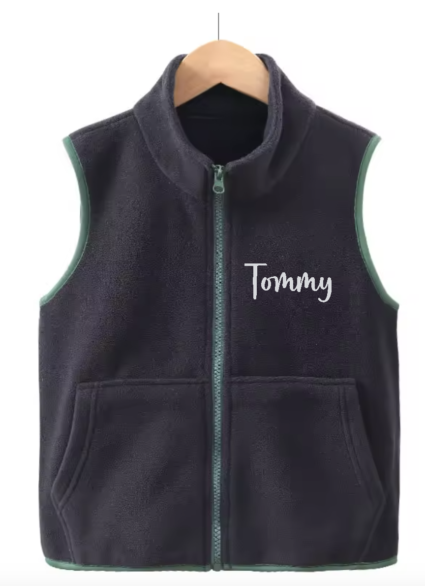 The Ellery Children’s personalised Fleece Gilet