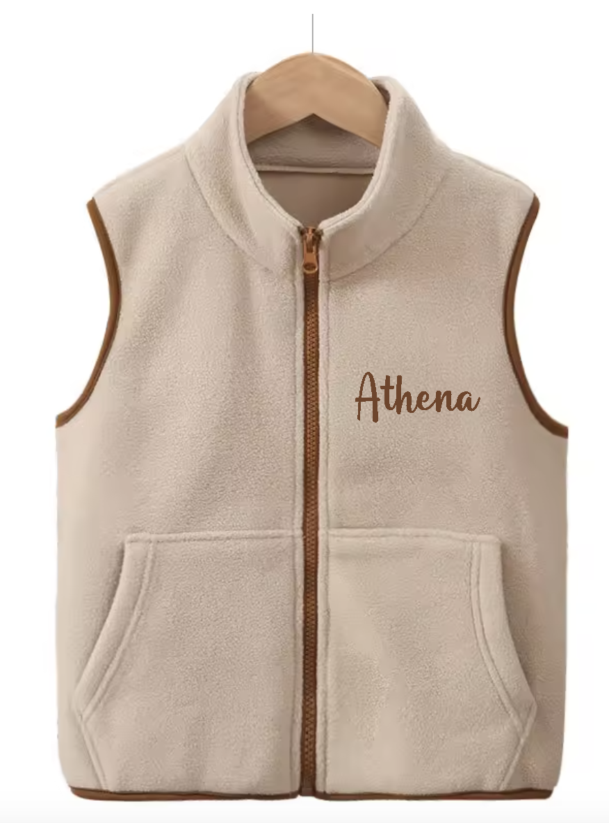 The Ellery Children’s personalised Fleece Gilet
