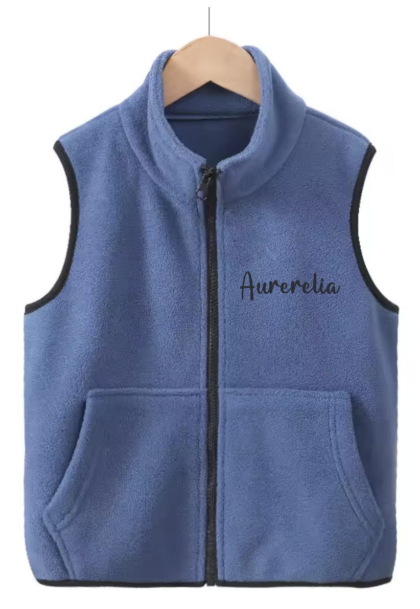 The Ellery Children’s personalised Fleece Gilet