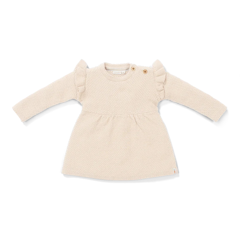Knitted Dress Sand by Little Dutch