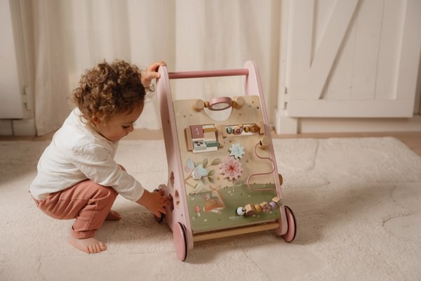 Pink Baby activity Walker by Little Dutch