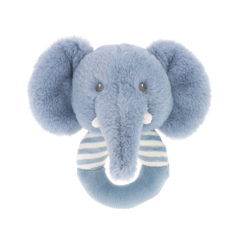 14CM KEELECO EZRA ELEPHANT RING RATTLE (100% RECYCLED)