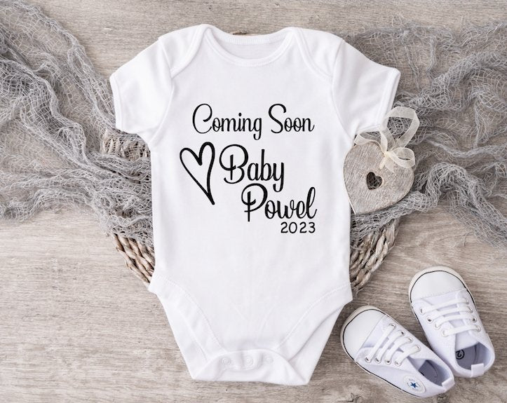 Baby Announcement - Heart Design
