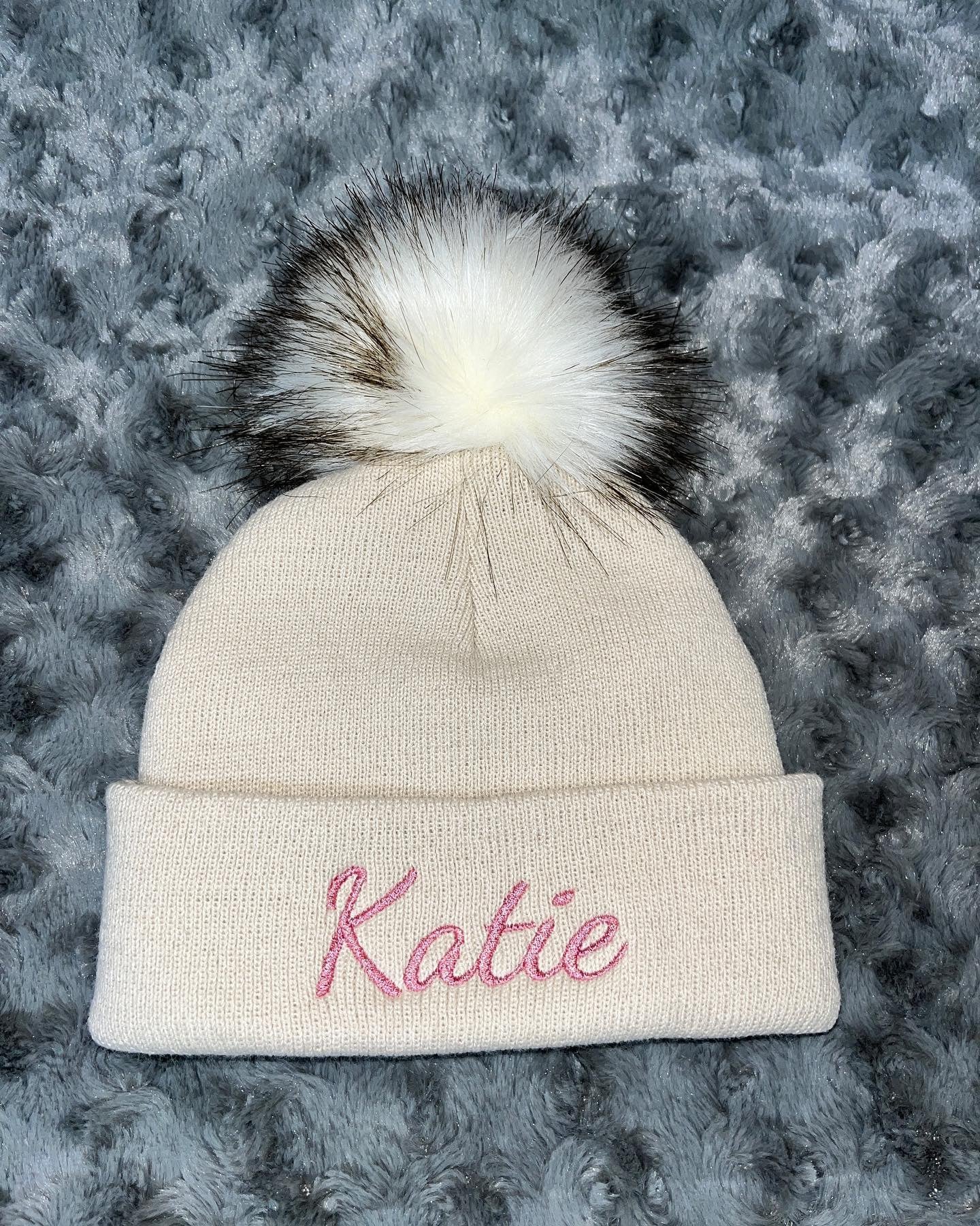 Beige 1-4 years Single Pom hat