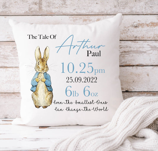 Blue Rabbit Cushion 40x40cm