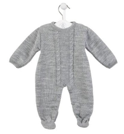 Grey CableKnit Onesie