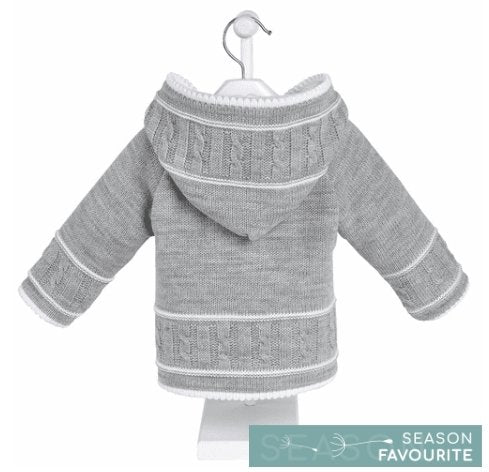 Grey knitted Baby Jacket