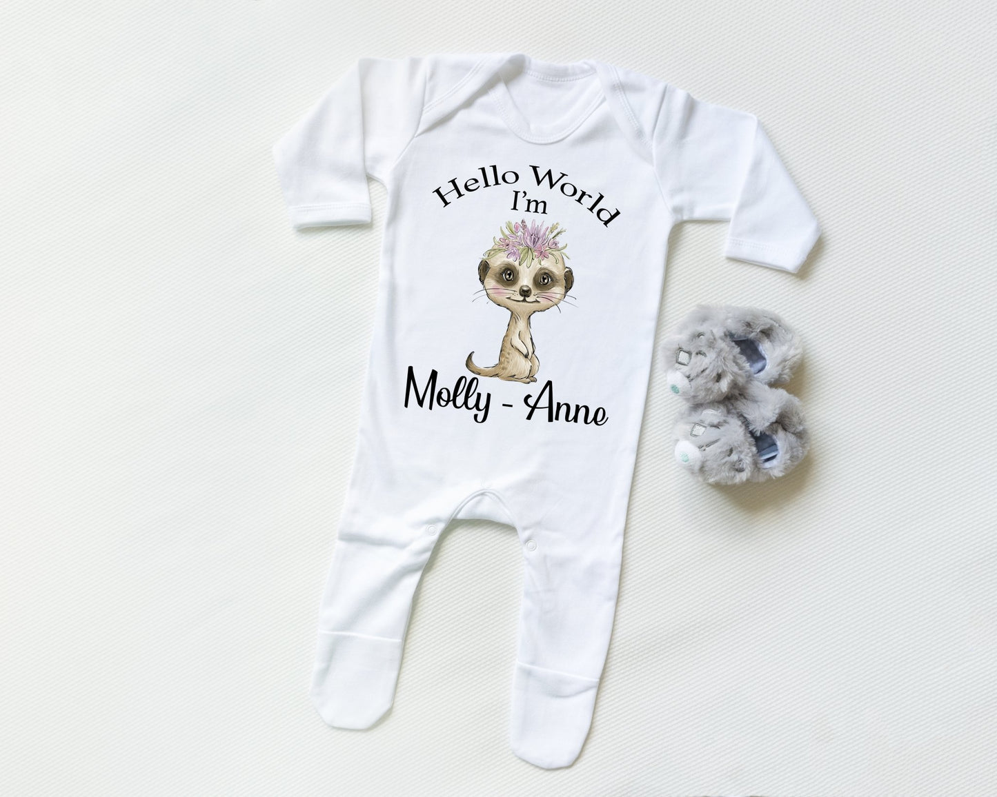 Hello World Meercat Girl - Sleepsuit