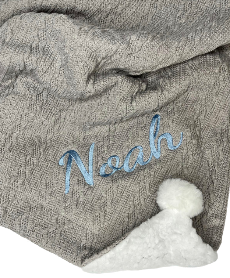 Huxley Baby Blanket Grey
