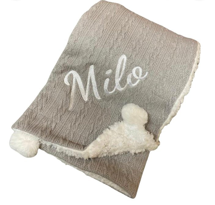 Huxley Baby Blanket Grey