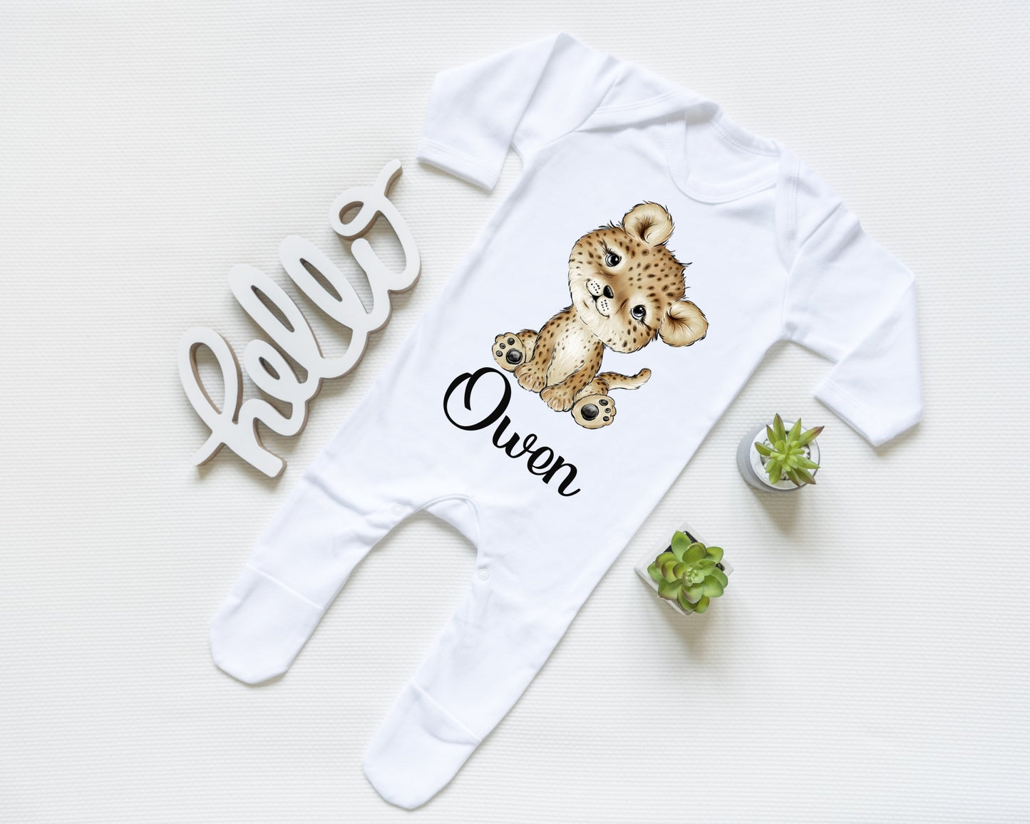 Leopard Boy - Sleepsuit