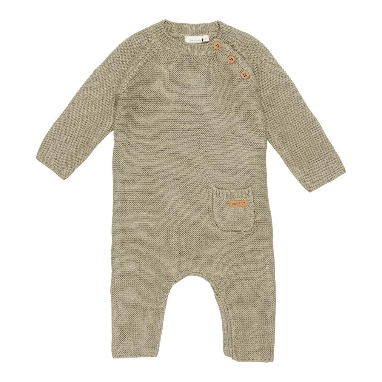 Little Dutch Knitted one-piece suit Olive