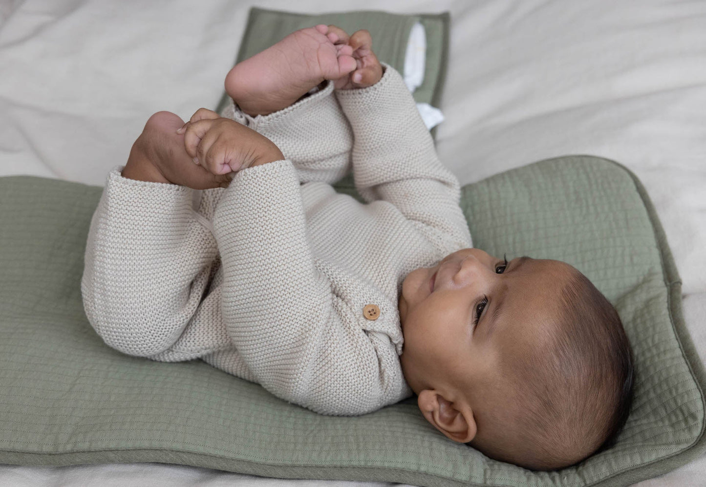Little Dutch Knitted one-piece suit Sand