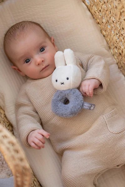 Miffy Rattle Fluffy - Blue by Little Dutch