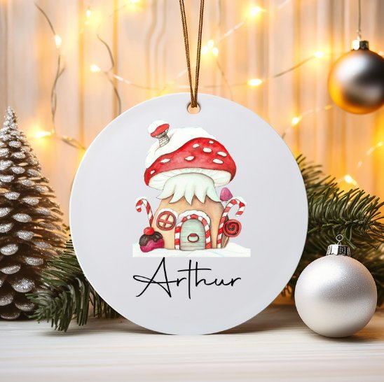 Personalised Christmas Bauble - Design 3 Name Only