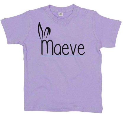 Personalised Easter T-Shirt Bunny Ears - Various T-shirt Colours