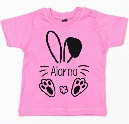Personalised Easter T-Shirt - Various T-shirt Colours