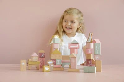 Pink Building Blocks by Little Dutch