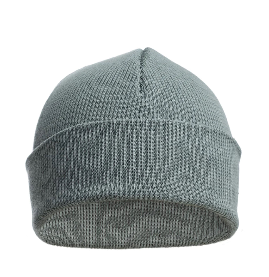 Sage Green Personalised Childrens Beanie Hat