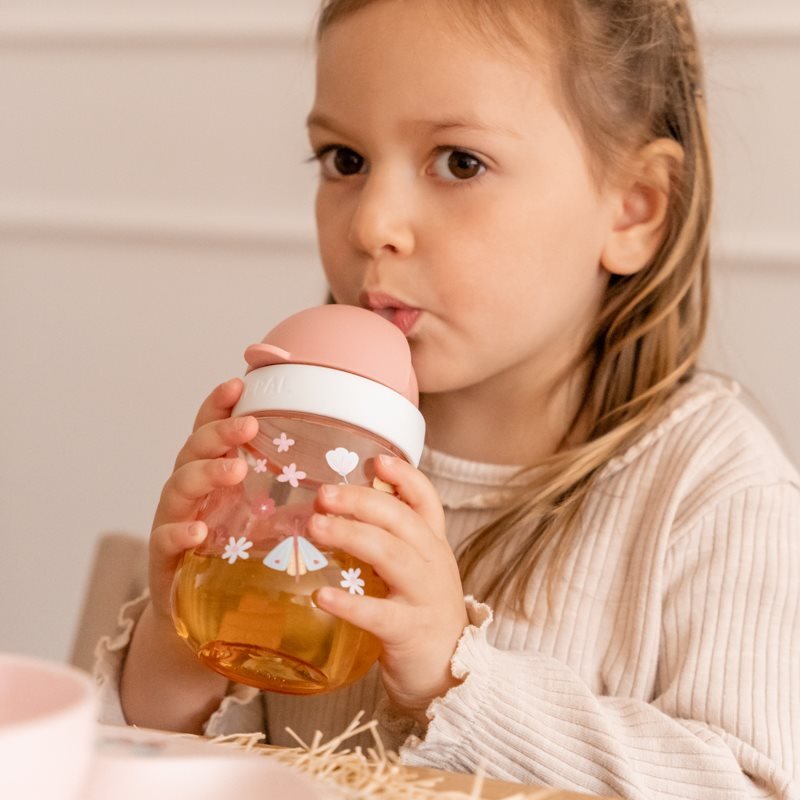 Straw Cup 200ml Flowers & Butterflies by Little Dutch