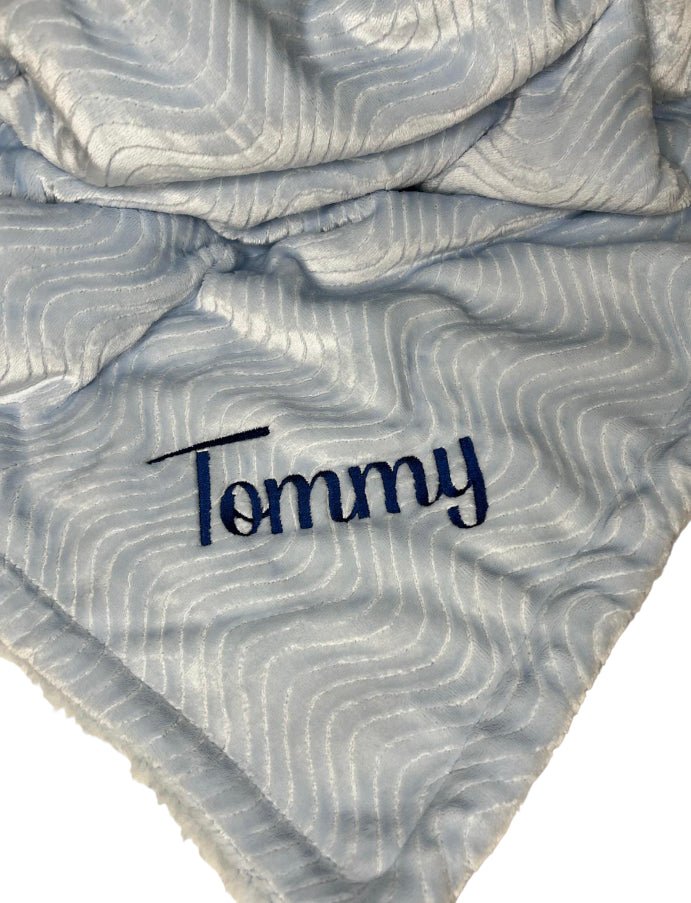 The Hadley Luxury Blanket - Blue
