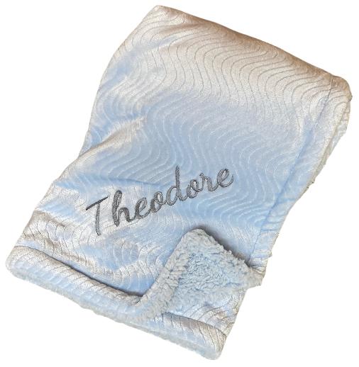 The Hadley Luxury Blanket - Blue