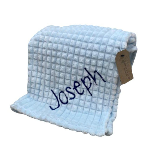 The Kenton baby Blanket - Blue