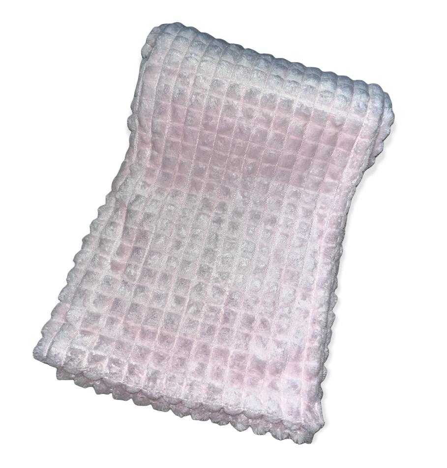 The Kenton baby Blanket Pink Dinosaur Design & Name - Various Colours