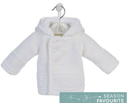 White Knitted Baby Jacket