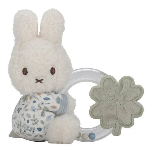Miffy x Little Dutch Rattle ring - Lucky Leaves
